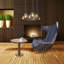Alexandia Velvet Swivel Armchair
