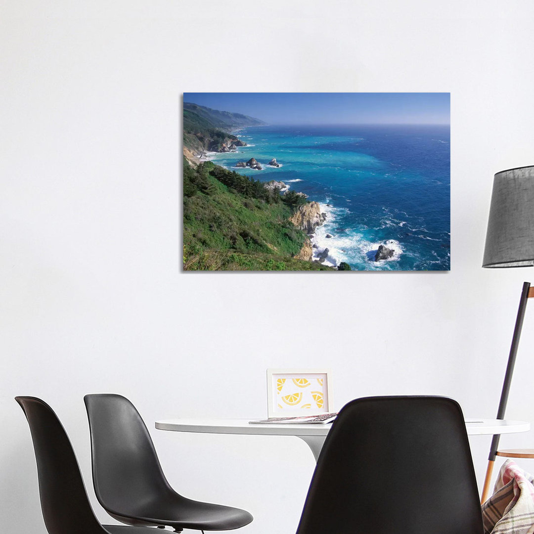 Big Sur Coast From Near Grimes Point, California von Tim Fitzharris - Galerie-verpackte Leinwand Giclée auf Leinwand