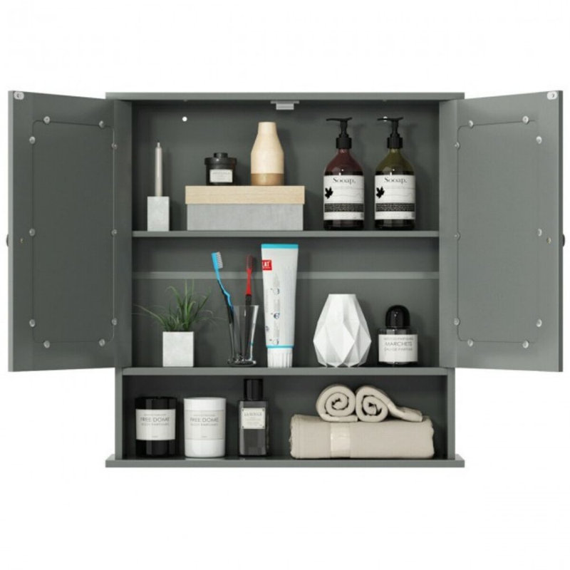 Barbro Bathroom Cabinet, Gray