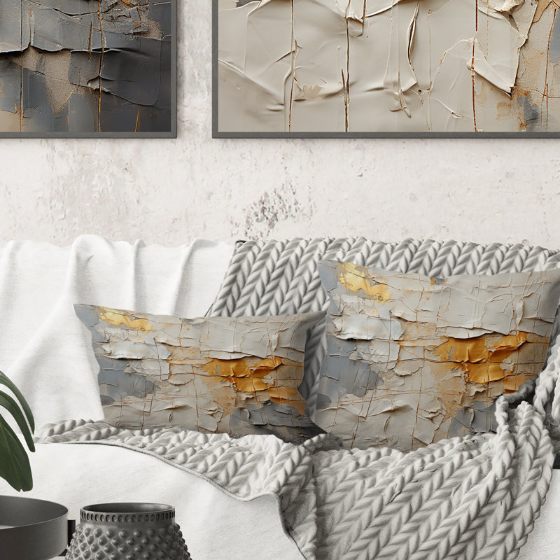 Coussin Transcendent Textures IV - Abstract Collages