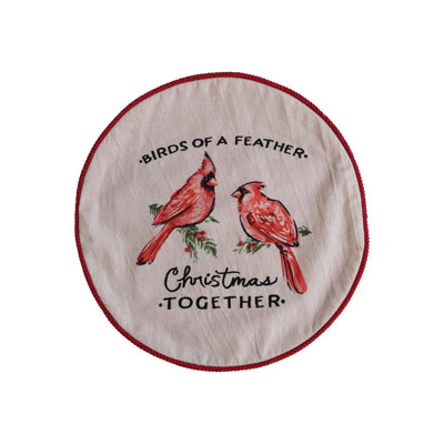 Cotton Throw Circular Pillow Cover & Insert