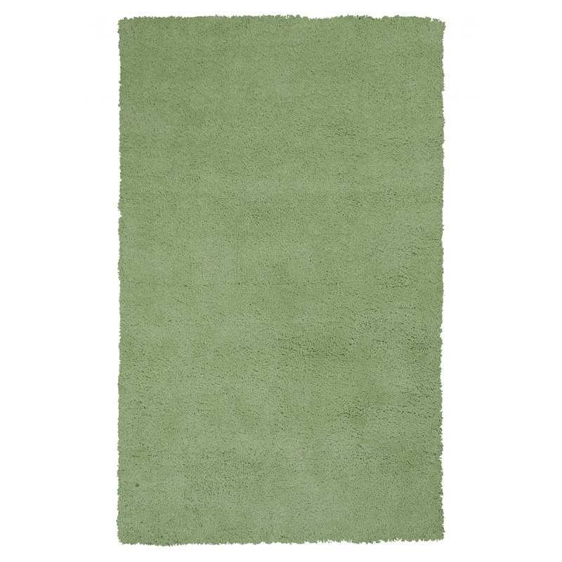 Tapis intérieur vert à poil long Spearmint