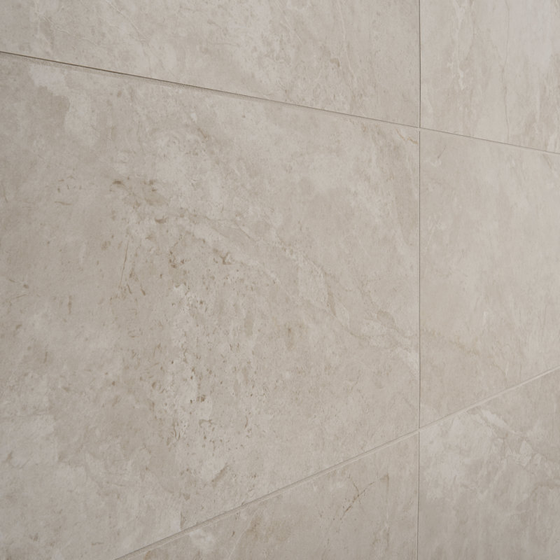 Nova 11,81 po X 23,62 po Carreau de sol et mural en porcelaine matte (11,62 pieds carrés / caisse), Beige os