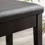 HOMCOM Classic Piano Bench Stool, PU Leather Padded Keyboard Seat Black
