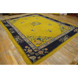 Antique Peking Chinese Floral, Medallion Other 1920s Rug