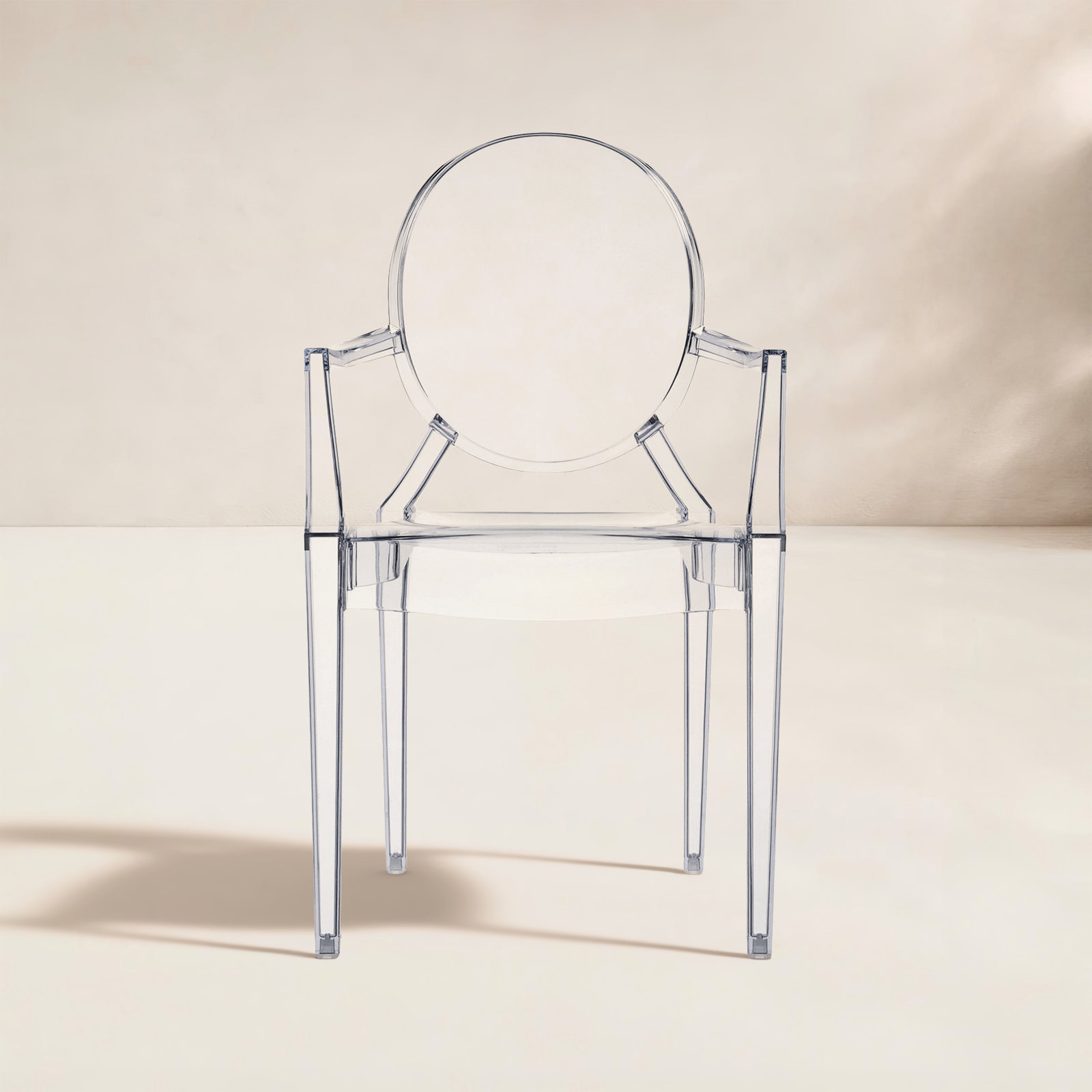 Louis Ghost Stackable Patio Armchair, Light Blue