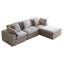 Canapé modulaire Cloud, canapés modulaires surdimensionnés pour le salon, ensemble de canapés à assise profonde, canapé en L en velours côtelé avec 1 repose-pieds-291717422