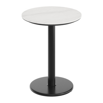 Commercial Seamless Surface Tabletop with Table Height Round Base