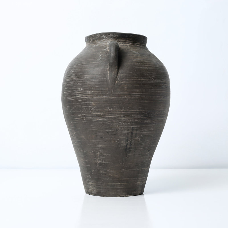 Brenette Clay Table Vase, 12.2" H x 8.5" W x 8.5" D