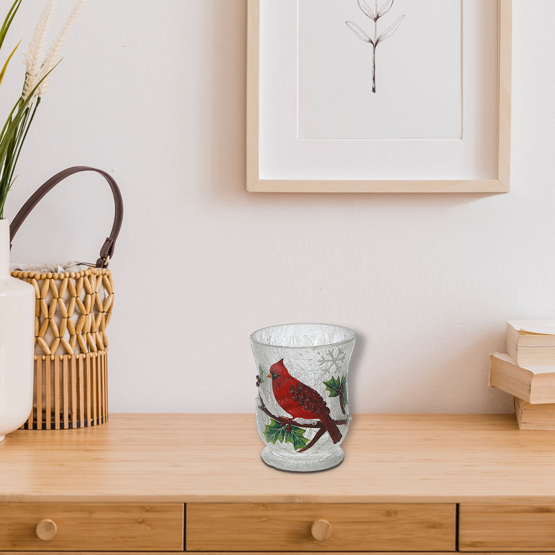Vase en verre Frosted Holly