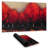 Red dark trees - 14.00"x24.25" Desk mat
