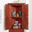 72" Corner Kitchen Pantry Storage Cabinet-430841305