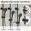 3-Function Thermostatic Shower System with 5-Setting Handheld Shower and Rough-in Valve-64077094