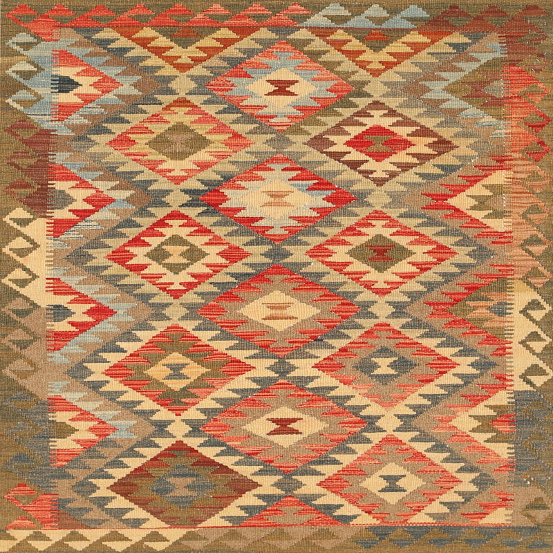 Tapis traditionnel brun / beige Alisseur, Rond 6 pi