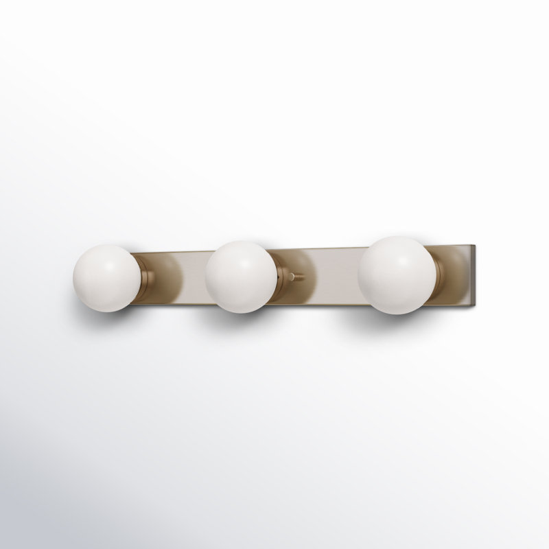 Barre d'éclairage à DEL Yassen, Nickel brossé, 3