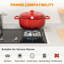 Winado Non-Stick Cast Iron Round Dutch Oven-50674136-50674137