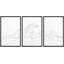 " Line Art Crashing Ocean Waves Nature Seascape Black And White Minimalist Neutral Decor Modern Art " 3 - Pieces-98696389-98696392