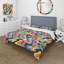 Ensemble de housse de couette coloré Popart Playful Mirage II-760374745