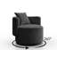 Bernella Upholstered Swivel Armchair-1504064347