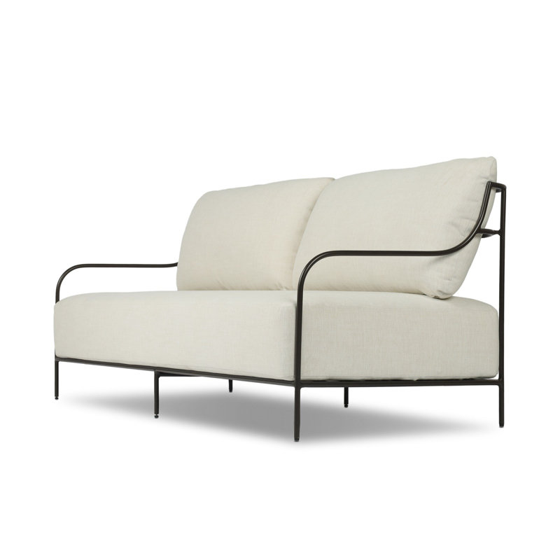 Segovia Outdoor Sofa-78"-Alessi Fawn, Vergo Cream