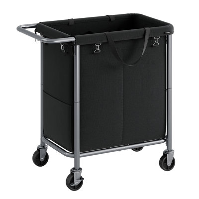 Rolling Laundry Hamper with Handles