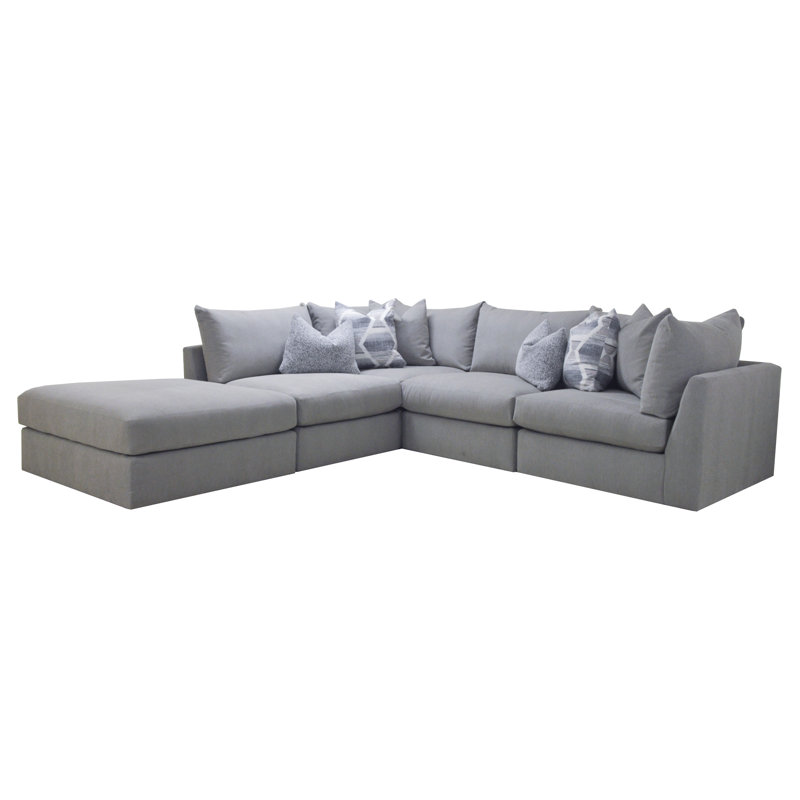 Ricardo 4 Piece Modular with Cocktail Ottoman