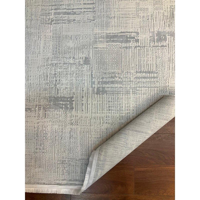 Amiliya Bamboo Slat / Seagrass Area Rug, Rectangle 203.2 x 381cm