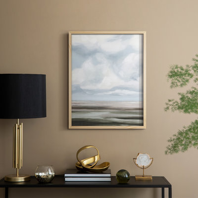 Diluted Plains I Framed Print - Solid Wood