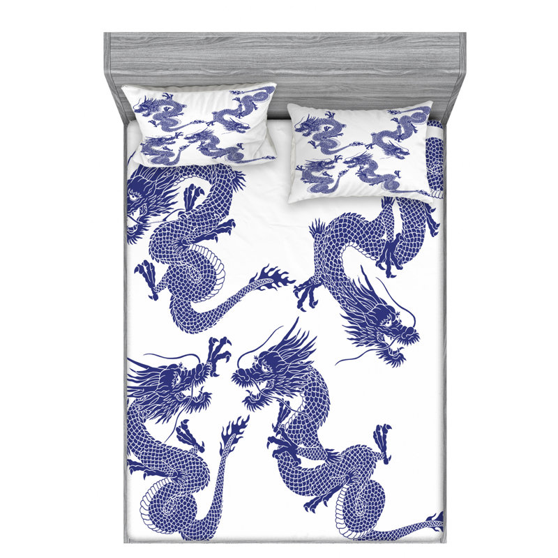 Microfiber Sheet Set, Queen Sheet Set with Fitted Sheet