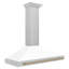 Hotte de cuisine murale en acier inoxydable satiné 48 po ZLINE Autograph Edition-69380767
