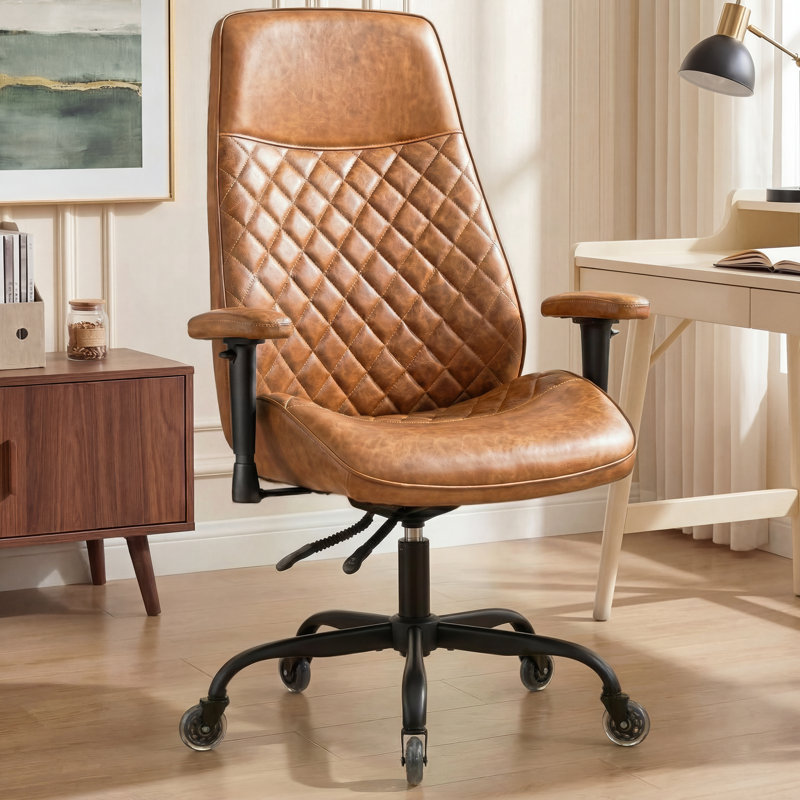 Fauteuil de bureau Camellia, Brun