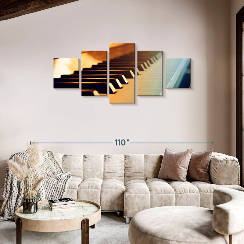 Morning Piano, 36" H x 80" W