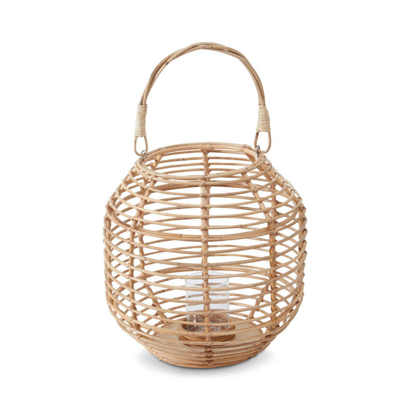 Bourbeau Wicker Tabletop Lantern