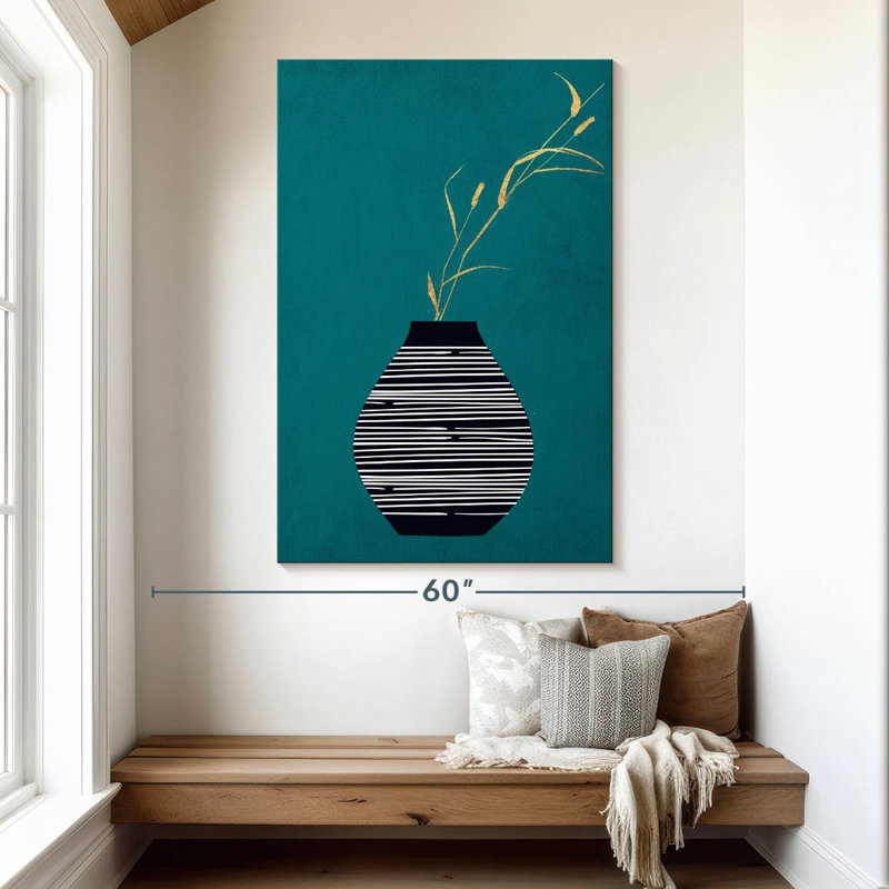 Harnek Turquoise Bouquet, 51" H x 34" W