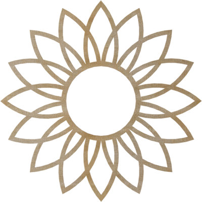 Médaillon de plafond en bois Daisy