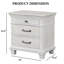 Transitional Style 1Pc Nightstand Metal Handles Dental