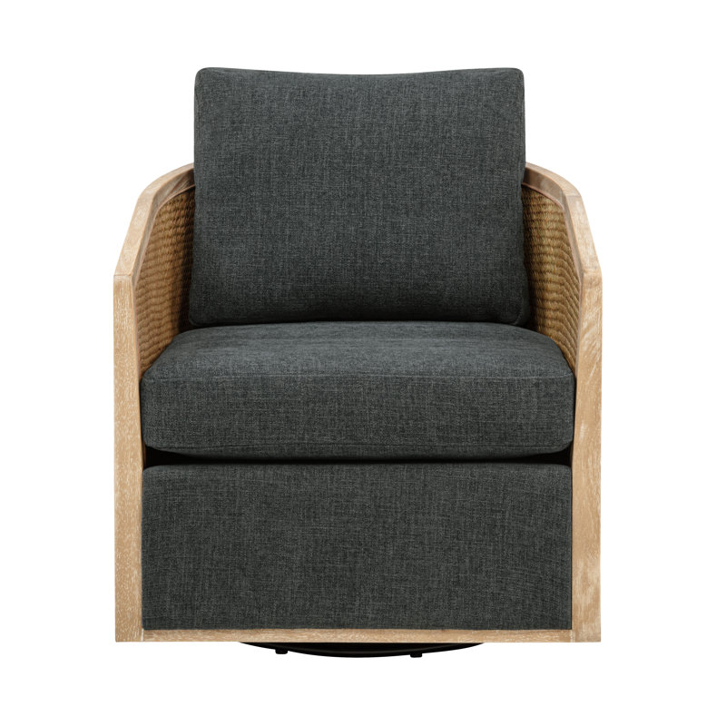 Chaise pivotante en rotin Keegan