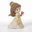 Figurine Precious Moments Disney La Belle et la Bête tenant une rose en verre 4,76 pouces