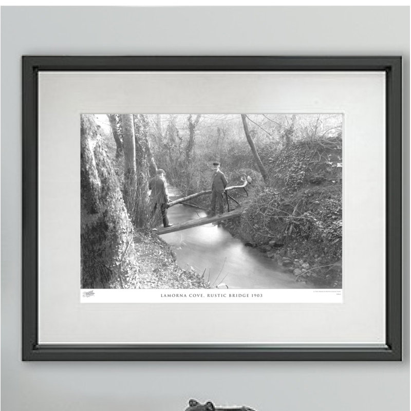 Lamorna Cove, Rustic Bridge 1903 - Single Picture Frame Print, 28cm H x 36cm W x 2.3cm D