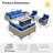 Sorella 11-Piece PE Wicker Outdoor Patio Furniture Set with 54" Propane Fire Pit Table & Solar-Powered Lighting-71144897
