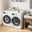 Laveuse, sécheuse et comptoir 54 po. X 27,5 po. Blanc avec rebord et patin antidérapant-123949458