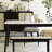 Modern Style Black Color Solid Oak Wood Dining Bench With Rattan Detail, Modern Bench For Bedroom End Of Bed, Entryway Bench, Rattan Bench For Living Room (47.24" W X11.02 D X 16.93" H)-167600029