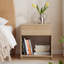 Tables de bout avec rangement, tables de chevet modernes en bois aggloméré pour la maison