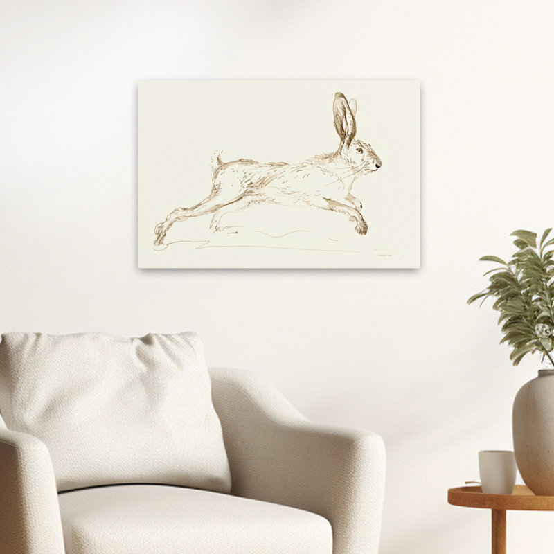 Animaux et sauts bruns, H 16 po x l 24 po