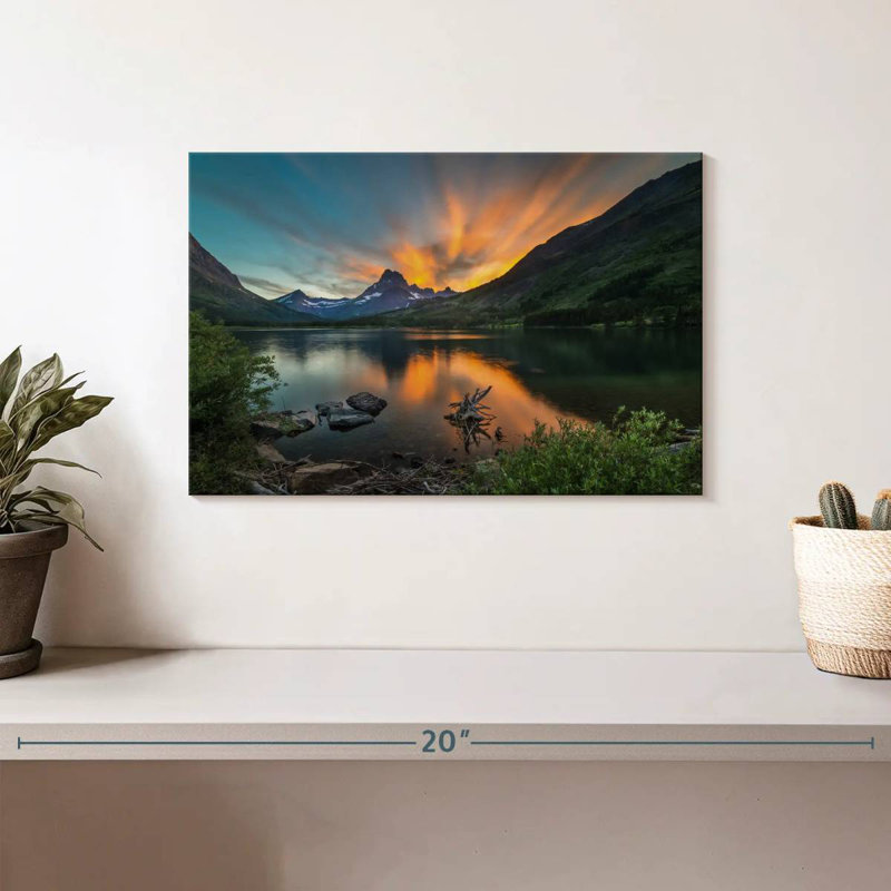 Alvord Daybreak At Swiftcurrent Lake, 8" H x 12" W