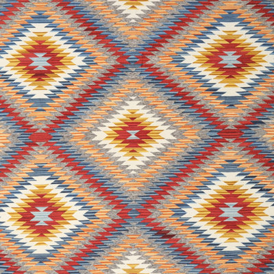 Tapis contemporain rouge / vert
