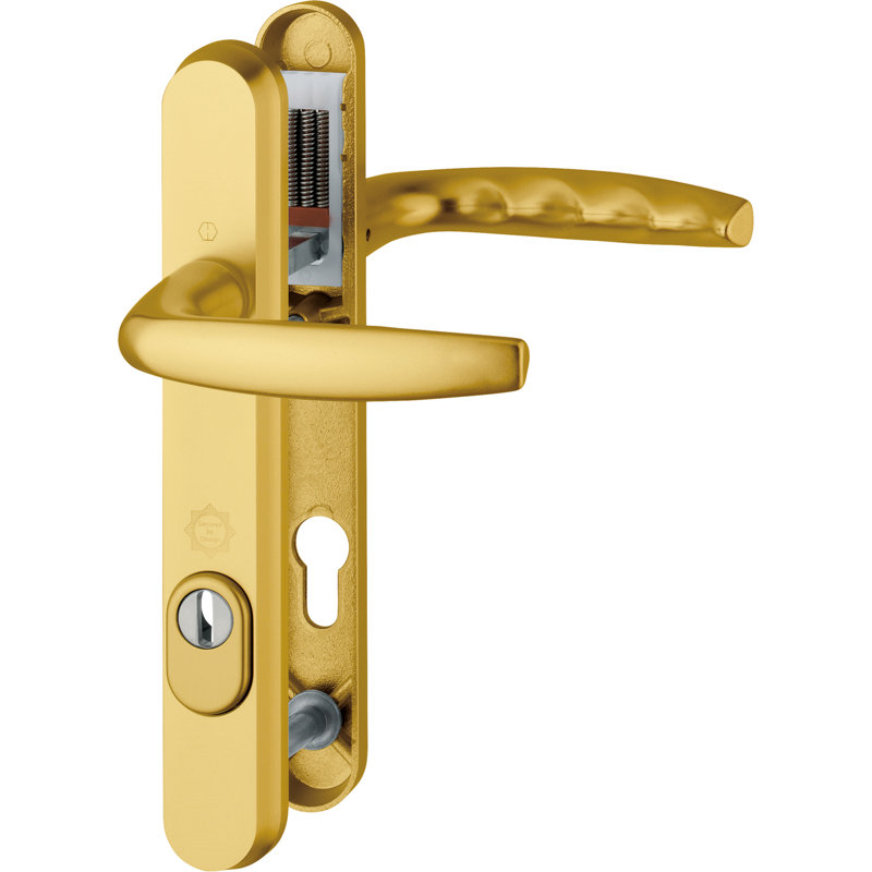 Atlanta Exterior Mortise Door Handle, Diamond White, universal