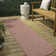 Tapis intérieur / extérieur rose clair Longe