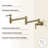 CASAINC Contemporary Wall Mount Swing Arm Folding Pot Filler Kitchen Faucet-92871928