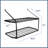 Metal Rectangle Wall Mounted Pot Rack